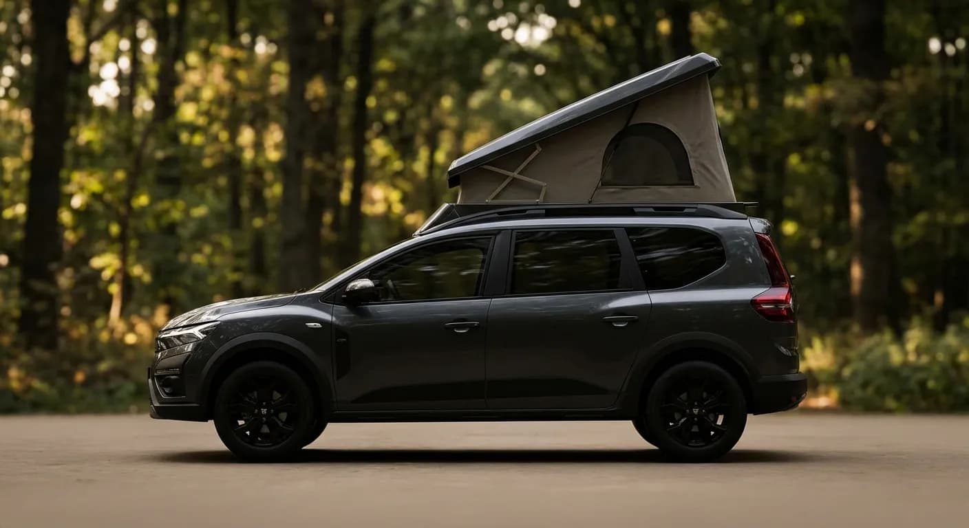 Dacia jogger camping : kits, aménagements et pack sleep Icône Dacia Jogger camping avec tente de toit